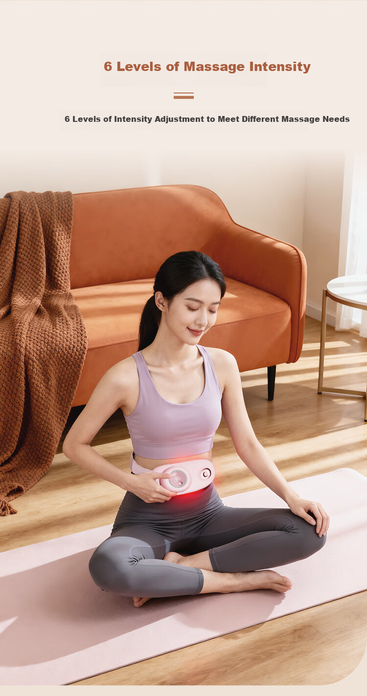 Haier Warm Palace Waist Belt Menstrual Pain Relief Heating Pad Waist Massager Abdominal Massager Period Comfort Device Warm Palace Belt Gift for Girls Girlfriend Birthday 6