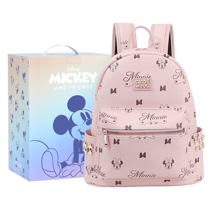 Disney Handbag, Women's Backpack, Fashionable Teenage Girl Backpack, Birthday Gift for Women, Gift Box Packaging
