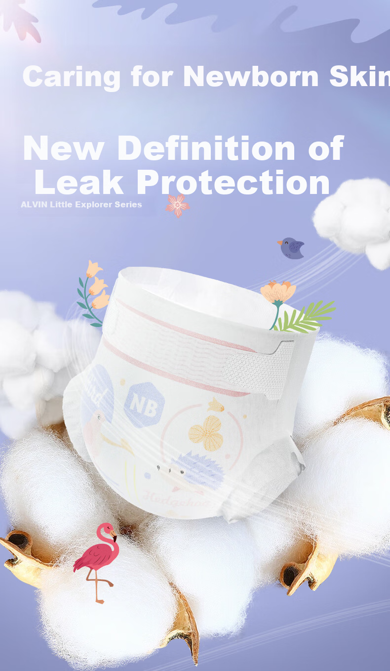 Avril Alvin Little Explorer Ultra Soft Lightweight Newborn Baby Diapers NB Size 26 Pieces Free Shipping 2