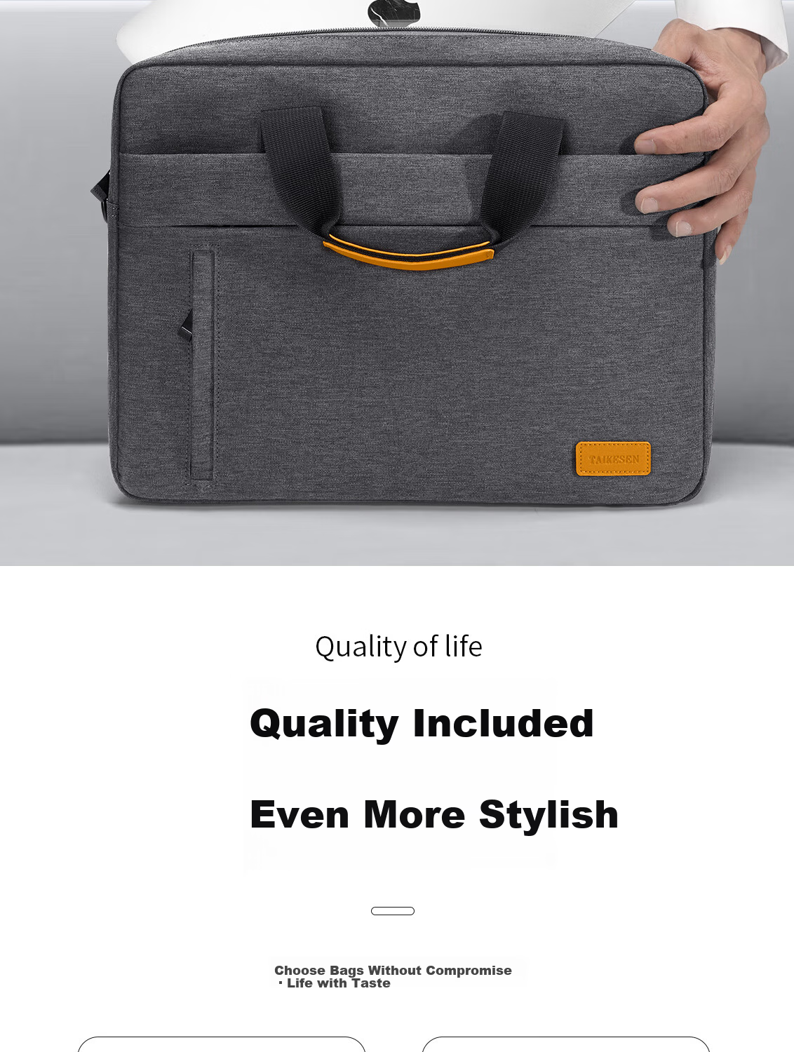 Taikesen 16-inch Laptop Bag Compatible with Apple Huawei Lenovo Legion Gaming Notebook Briefcase for Men and Women 4