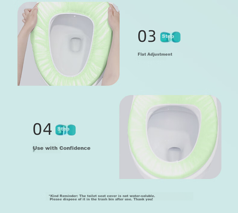 Briars Disposable Toilet Seat Covers, Extended And Thickened, Individually Wrapped, Portable Travel Sanitary Toilet Seat Protectors, 40 Pieces Per Pack 14