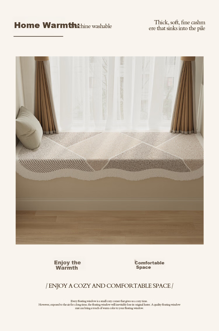 Saint Valentine Bay Window Cushion Four Seasons Universal Bedroom Balcony Mat Premium Tatami Seat Cushion Thickened Upgrade Version 16