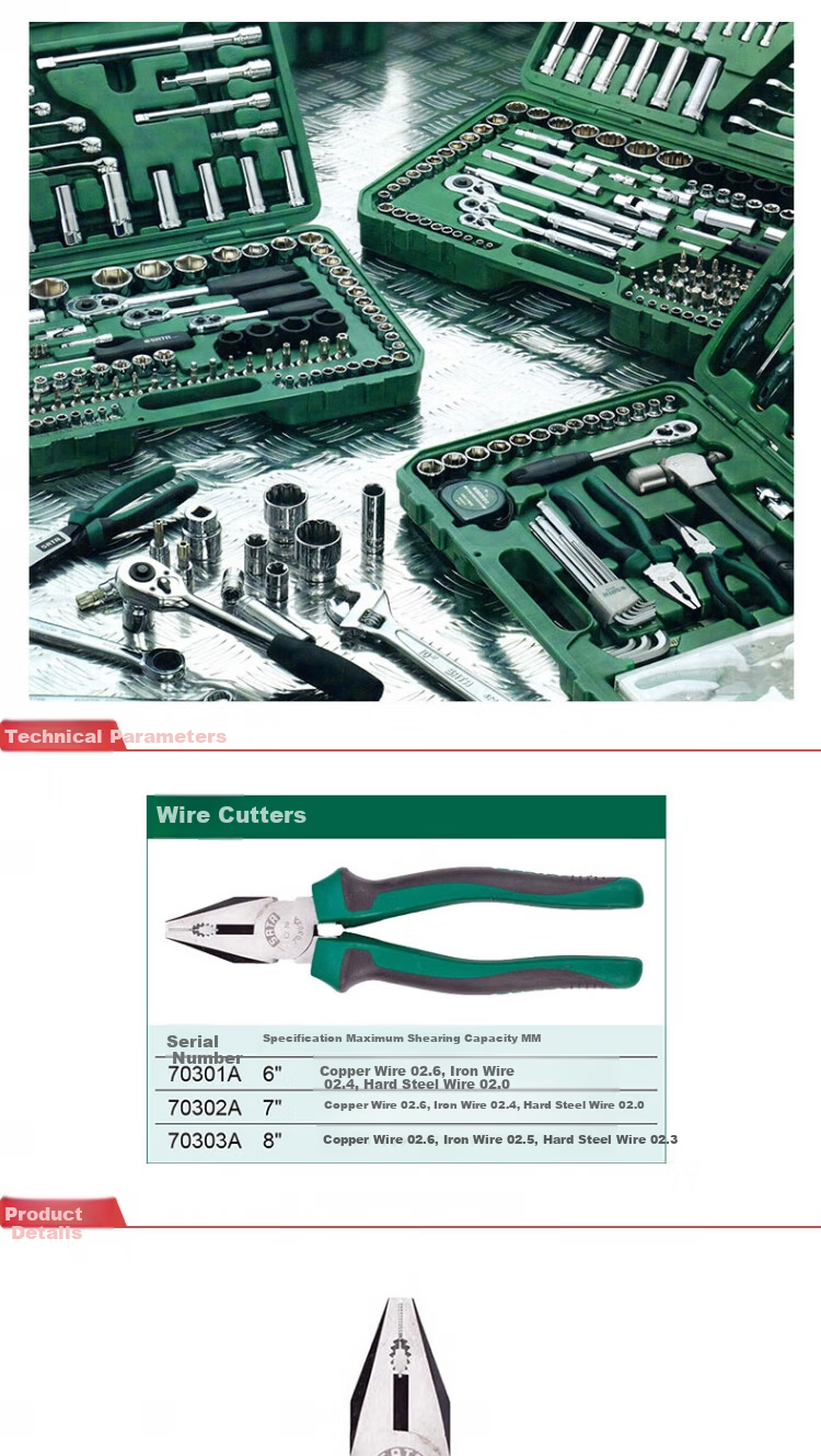 SATA Steel Wire Pliers 6 Inch 70301A 1