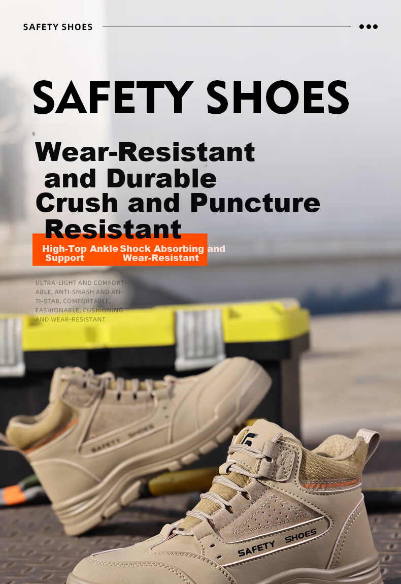 Jingtu Men's High-Top Insulated 10KV Anti-Smash Anti-Puncture Work Electrician Safety Shoes E3087BK-J Size 41 1