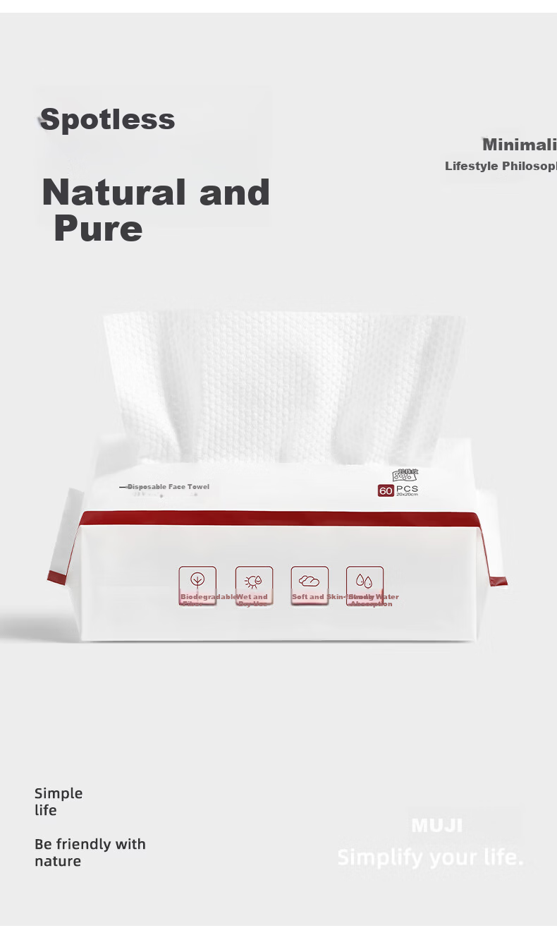 Wuyinliangpin Disposable Bath Towels, 6-Pack, Thickened And Enlarged, Pearl Pattern, Travel-Friendly, Hotel-Portable, Individually Wrapped, for Home Use 2