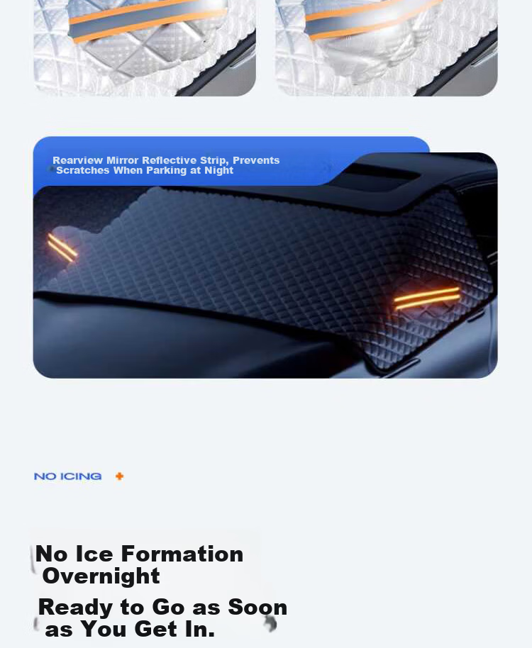 AUTOWOEL BYD Han DM-i Snow Cover Car Front Windshield Snow Shield Frost and Freeze Protection Winter Windshield Cover 20