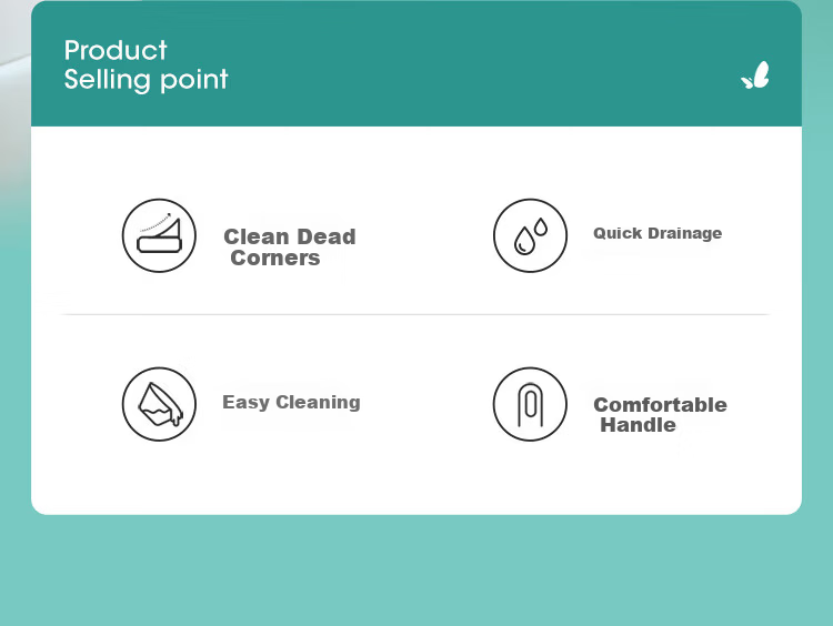 Meiliya Toilet Brush with Long Handle, Soft Bristles, Wall-Mountable, No Dead Angle Cleaning, Bathroom Squat Toilet Cleaner 2