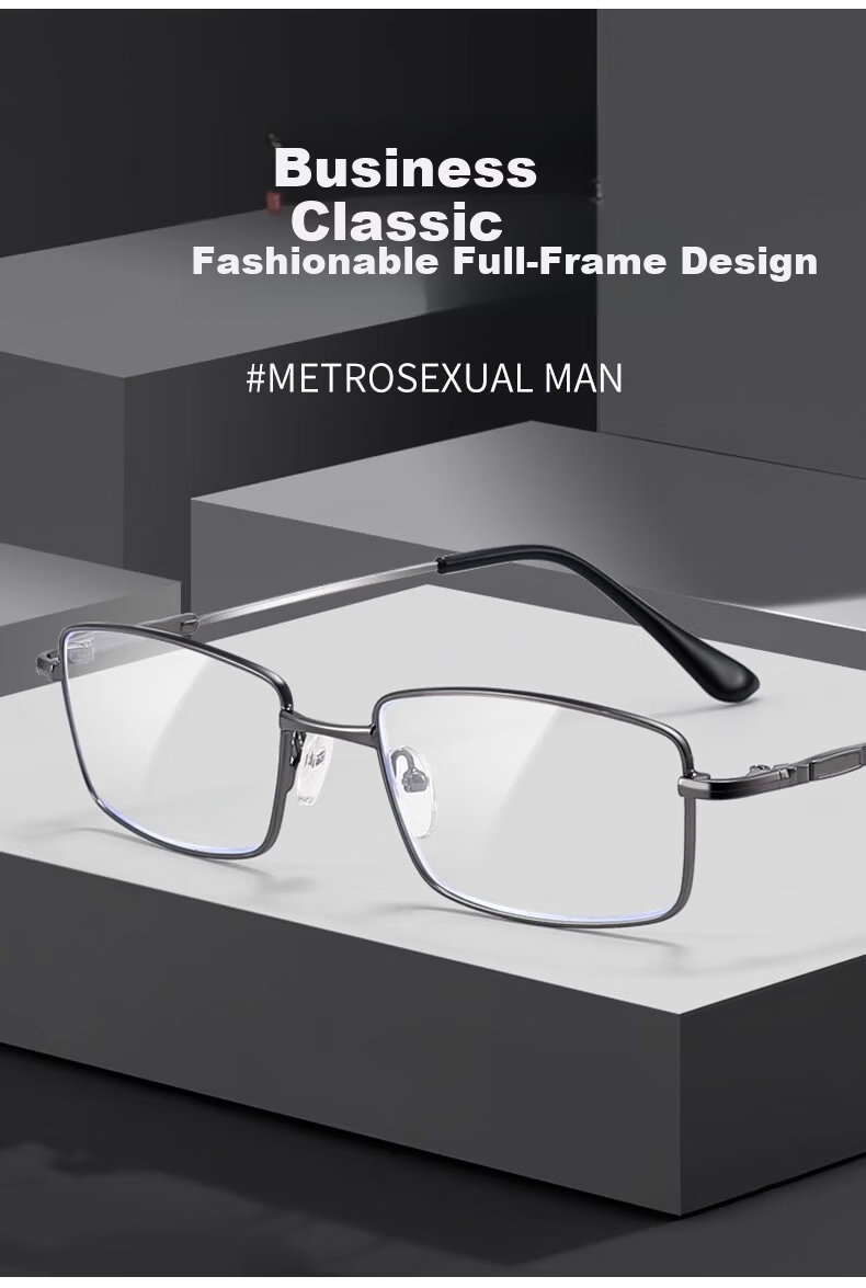 GOGOSOON 2025 New Business Men's Reading Glasses Memory Titanium Alloy Genuine Ultra-Light Frame 2