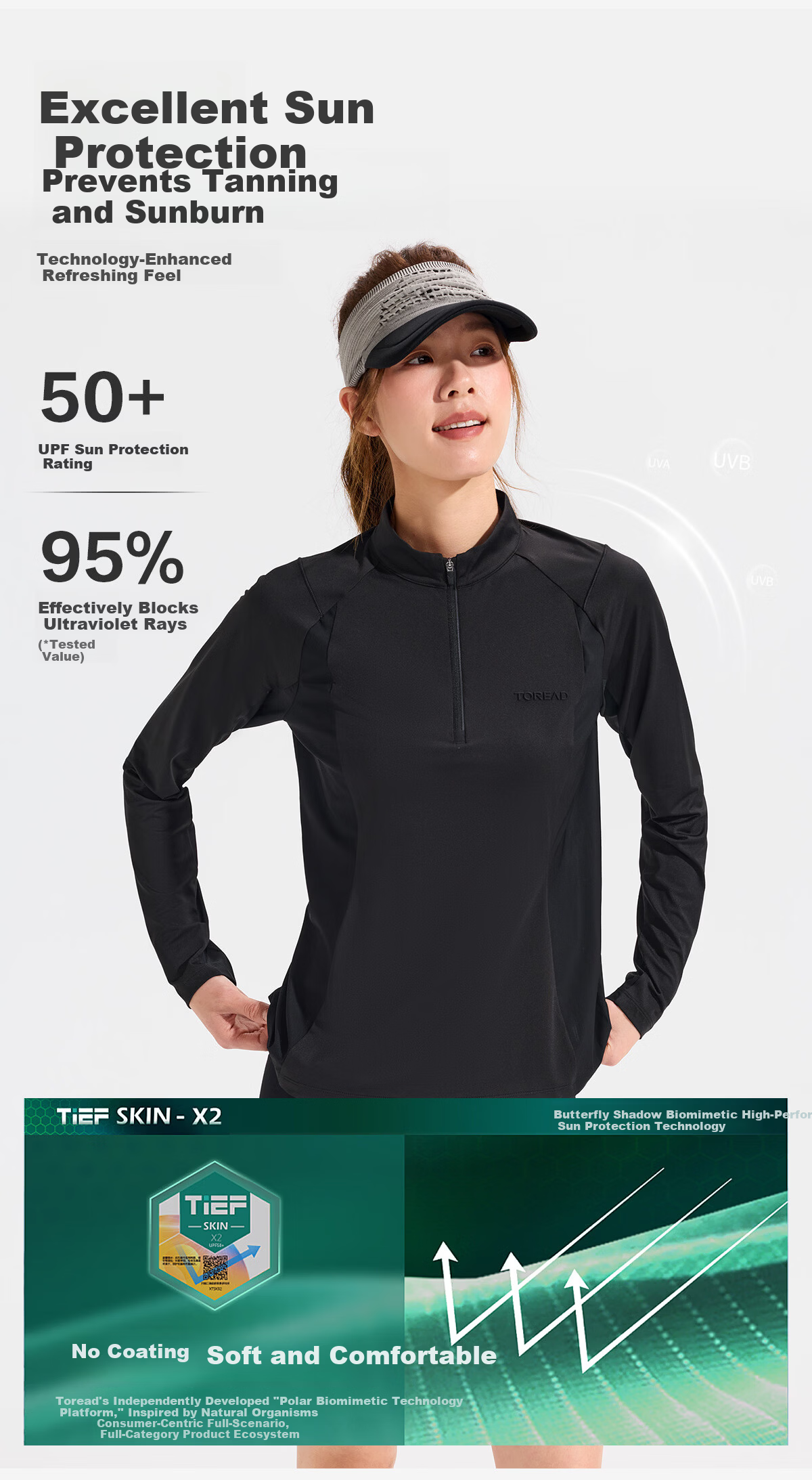 TOREAD Women's Long Sleeve T-Shirt 2026 New Cool Breathable Sun Protection Hiking Casual Top TAJJAO82034 4
