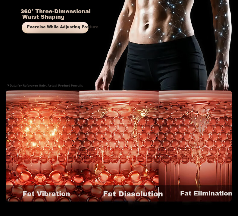 HOT KNEE Fat Burning Shaking Slimming Machine Lazy Fitness Weight Loss Massager Waist Belt Fat Burning Shaping Device 7