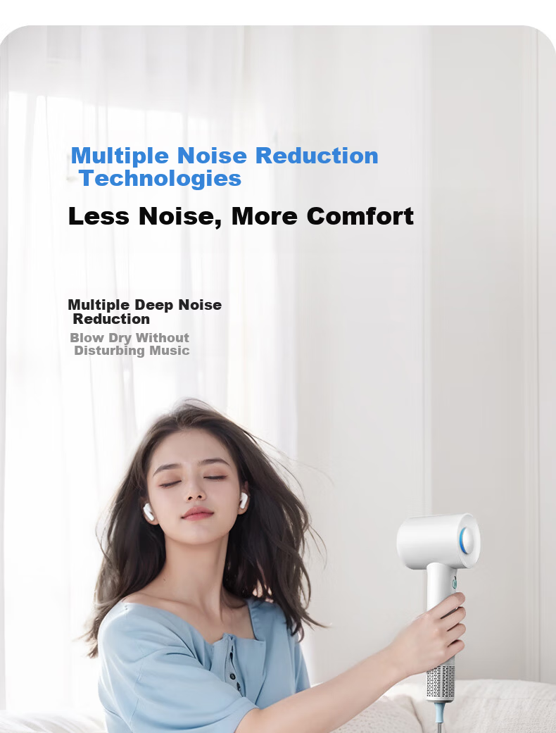 AUX High-Speed Hair Dryer Home Hair Care Negative Ion Quiet Electric Hair Dryer for Men and Women Damage-Free Powerful Fast Drying Hair Blower G01 16