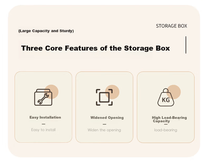 40,000 KM Large Capacity Clothes Storage Box Household Organizer Flip-Top Extra Large Storage Cabinet Clothing Organizer Toy Storage Box 1