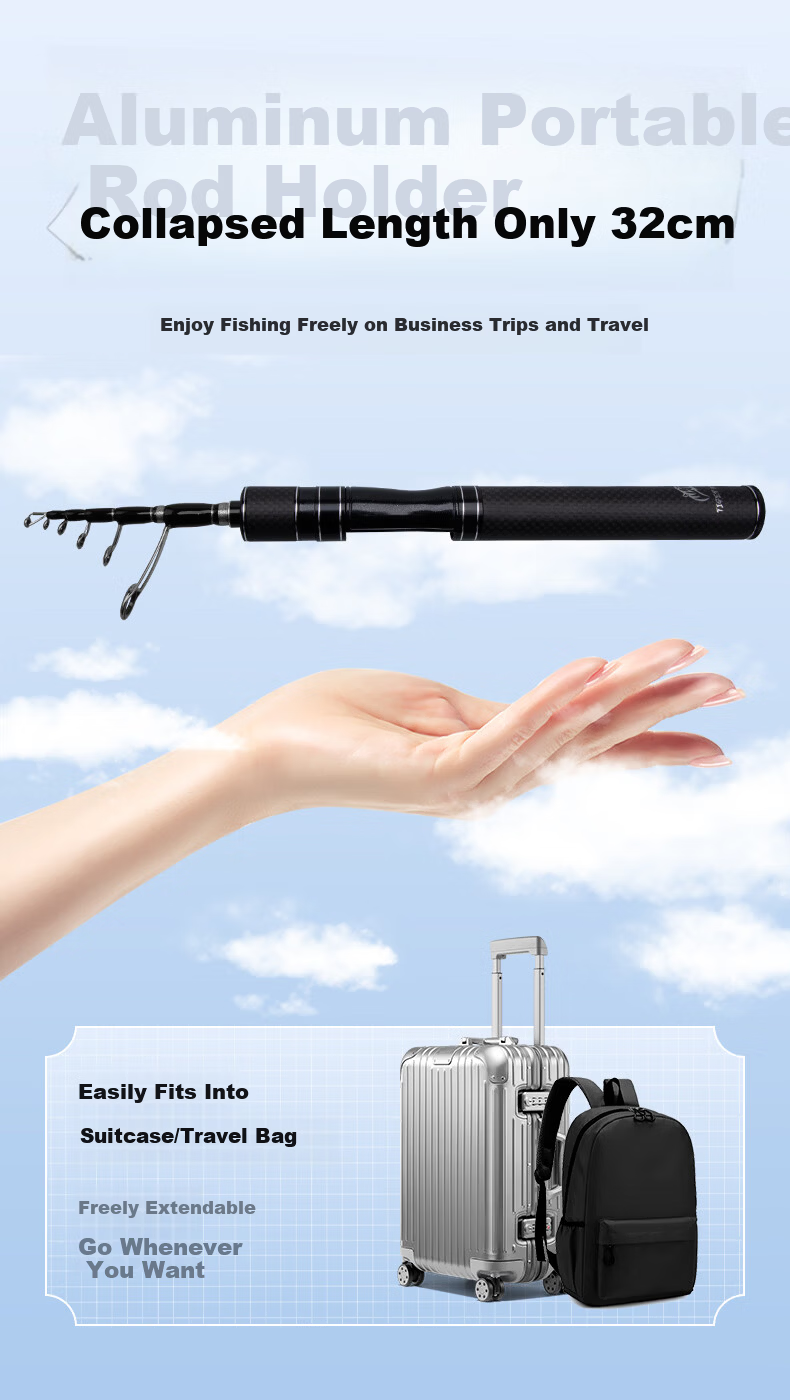 Taigek Micro Retractable Lure Rod Ultra Soft UL Fast Action Portable Travel Multi-Section Mini Fishing Rod 1.8m Straight Handle 4