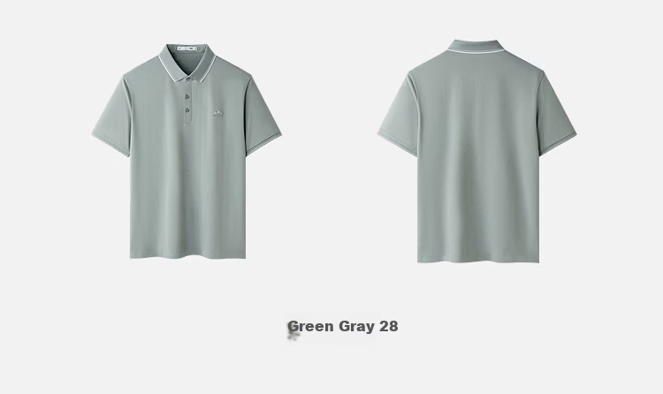 HLA Heilan Home Men's Short Sleeve Polo Shirt 26 Mountain Series Cool Summer Short Sleeve 13