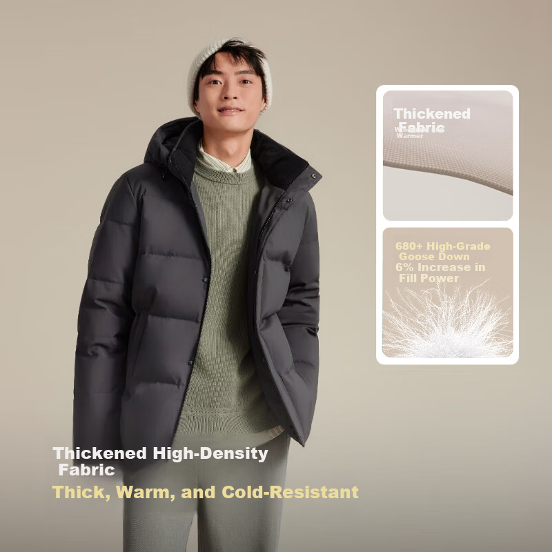 BOSIDENG Best-Selling Men's Down Jacket Business Coat Hooded Men's Business Jacket Hot Sale in Mall