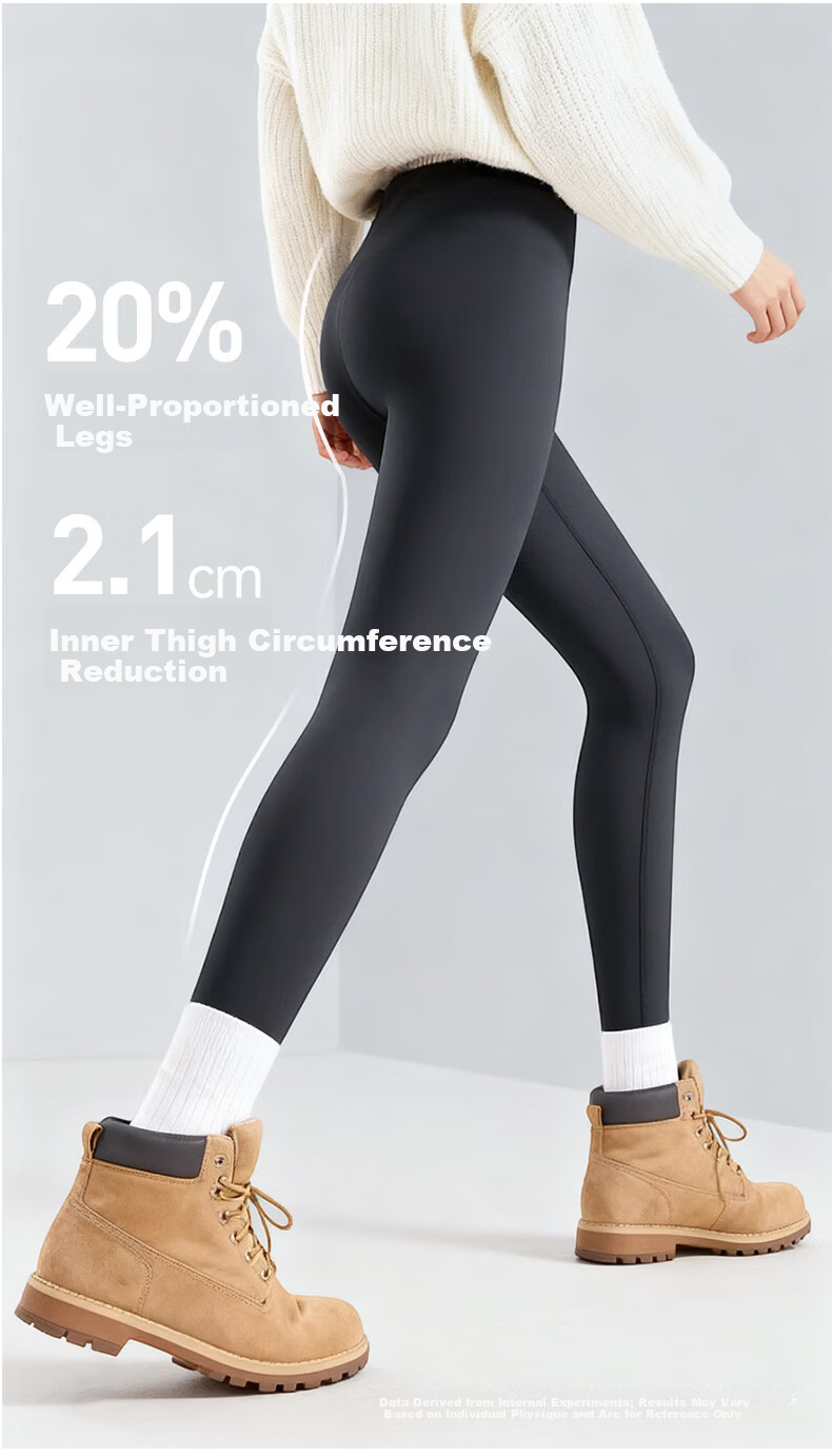 Avandi Women's Shark Print Leggings Autumn Winter Fleece Lined Slim Fit High Waist Shaping Thermal Sports Yoga Pants 7