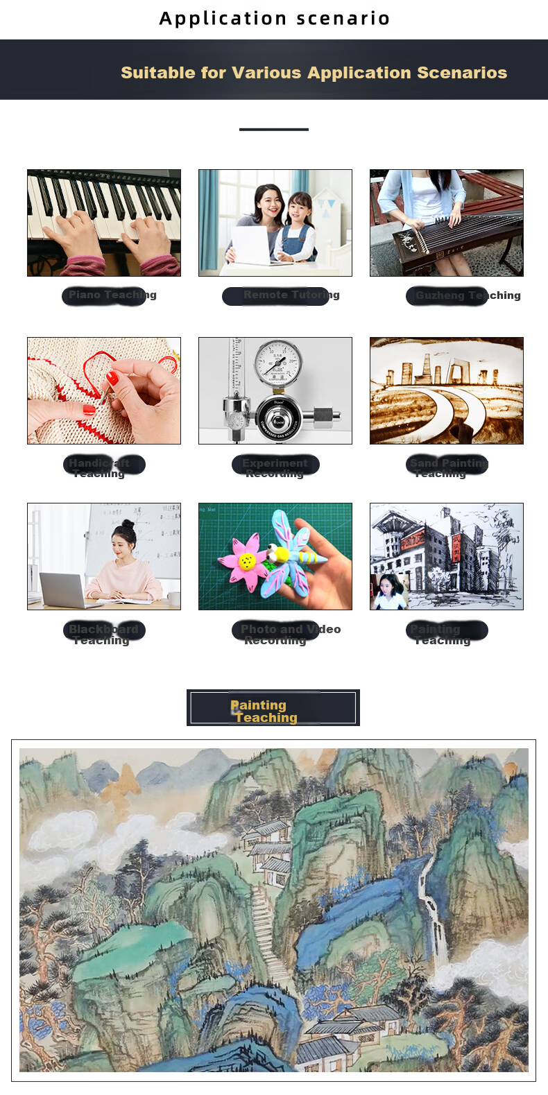 Huiboshi T80S Live Streaming Camera, 4K Ultra HD Live Streaming Camera, 9x Zoom Remote Control, Anti-Shake, Computer Vertical Screen, Live Streaming And Entertainment Anchor Video Call Equipment with Tripod Stand 7