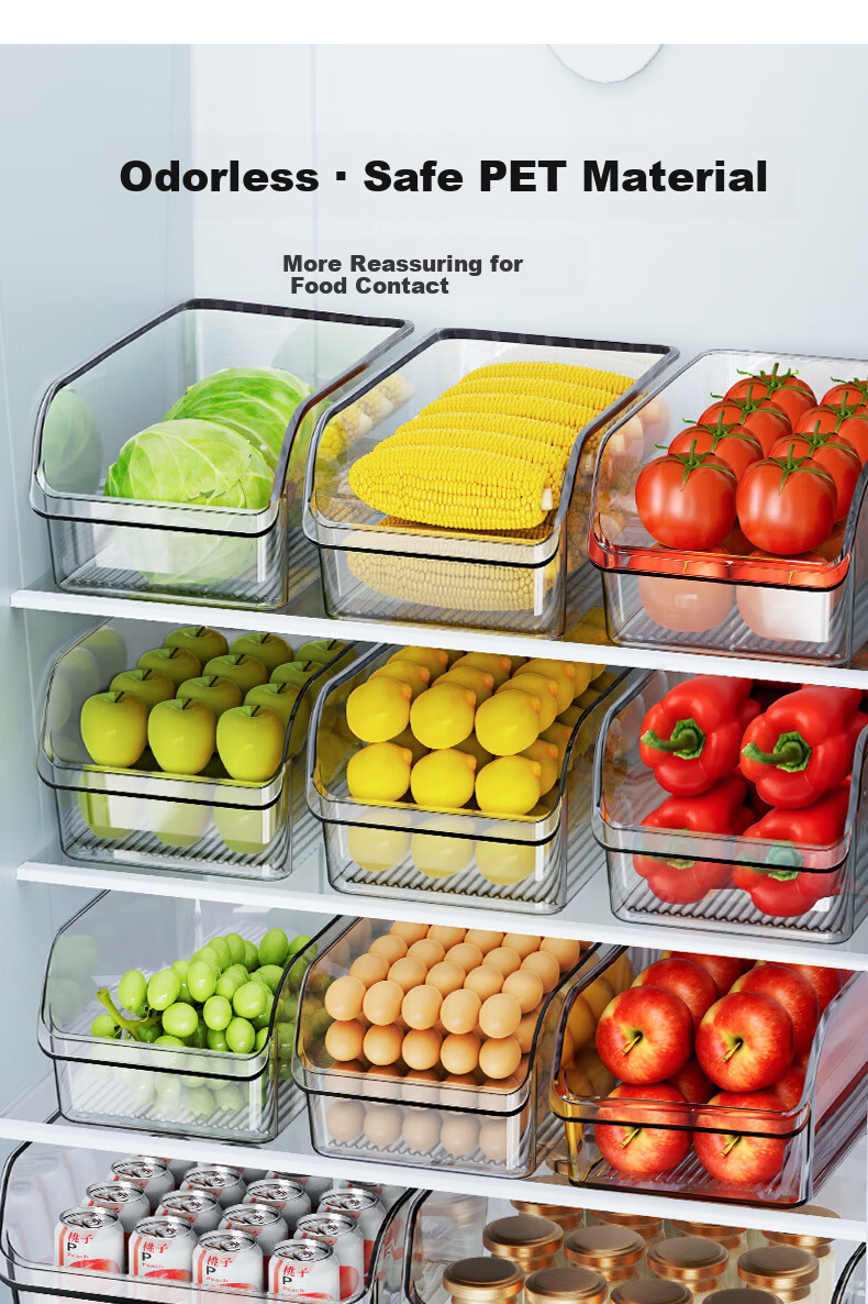 Newair Refrigerator Storage Box Fresh-Keeping Organizer Kitchen Vegetable Egg Food Freezer Drawer Container 4