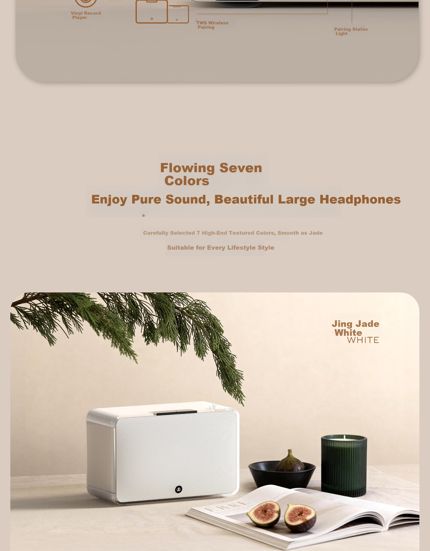 Lingke Fengyu A5 Stereo Bass Bluetooth Speaker HIFI High-Quality Bluetooth Sound Active Home Desktop Speaker Practical Birthday Gift [Huisheng Award] Blue 13