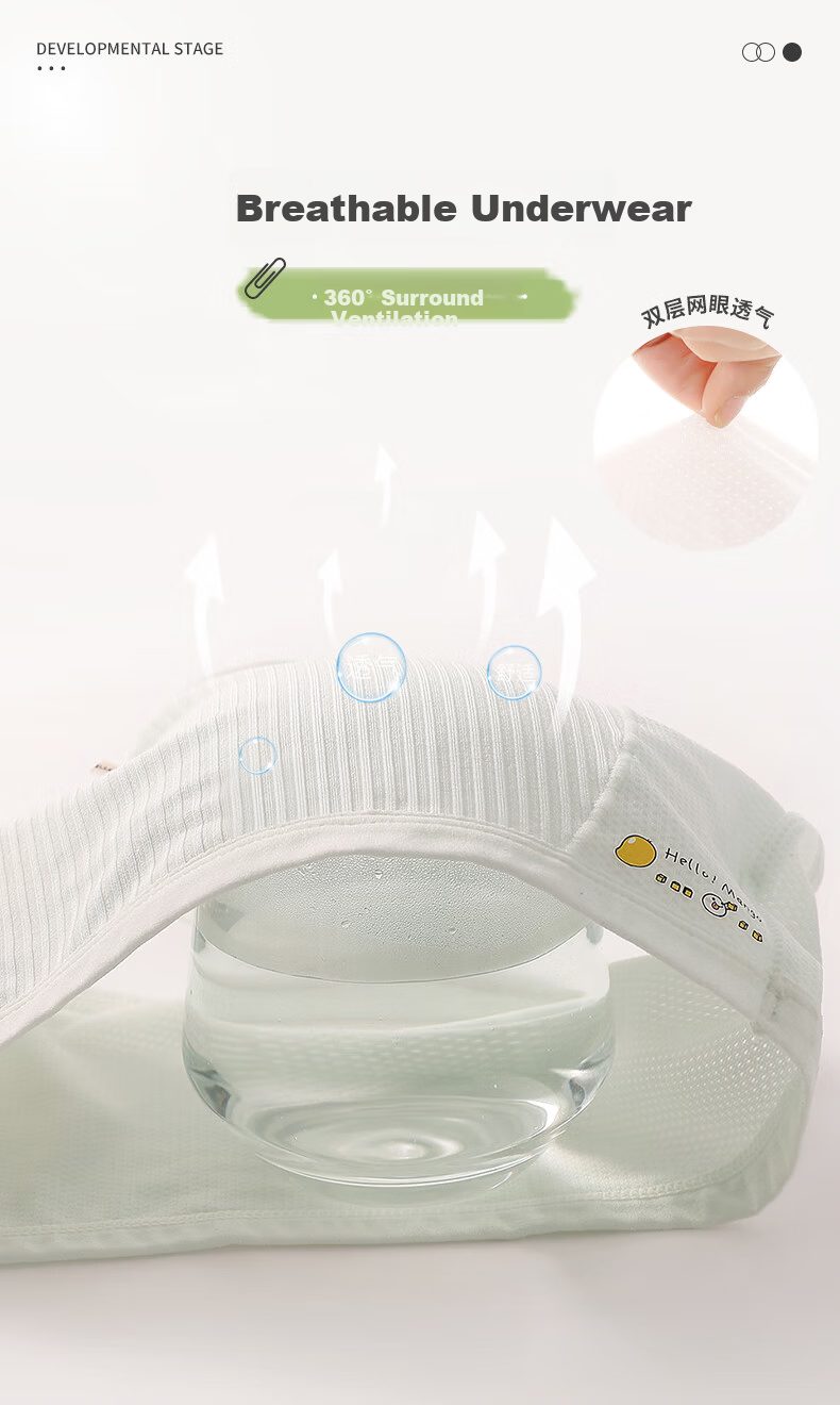 Ariel & Aurora Girls' Developmental Underwear Bra for Middle and High School Students Ages 12-16 Stage 2-3 White L 4