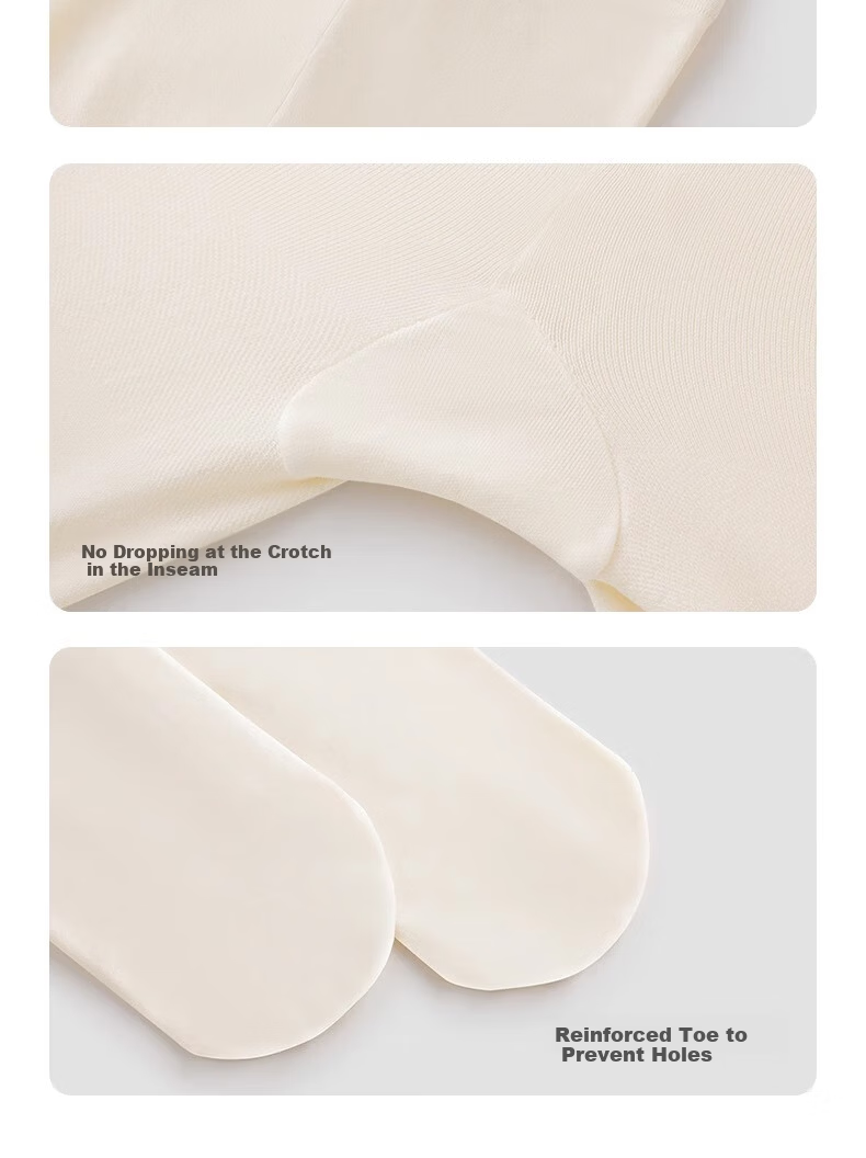 Ziyouxi Dance Tights, Adult White Leggings, Women's Summer Silk Stockings, Thin Pantyhose, Student Bare-Leg Aid, Ballet-Specific 15