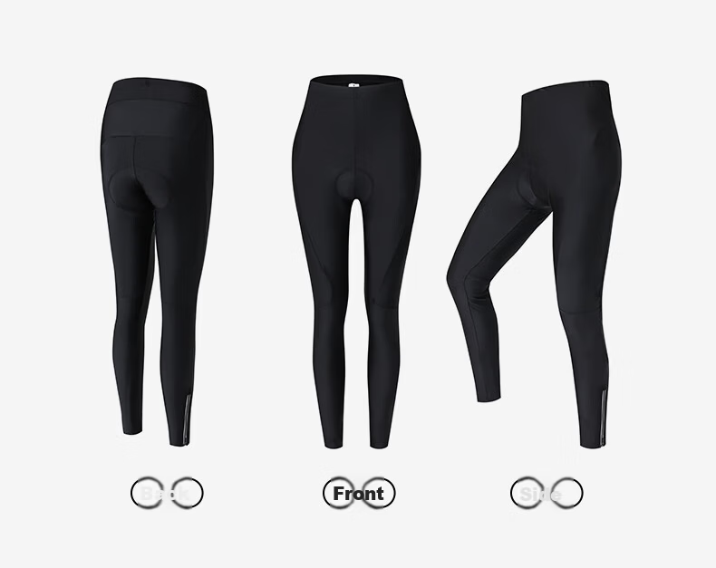 40,000 Kilometers Women's Cycling Pants Summer Spring Autumn Breathable Quick-Dry Casual Long Pants Black [M] 4