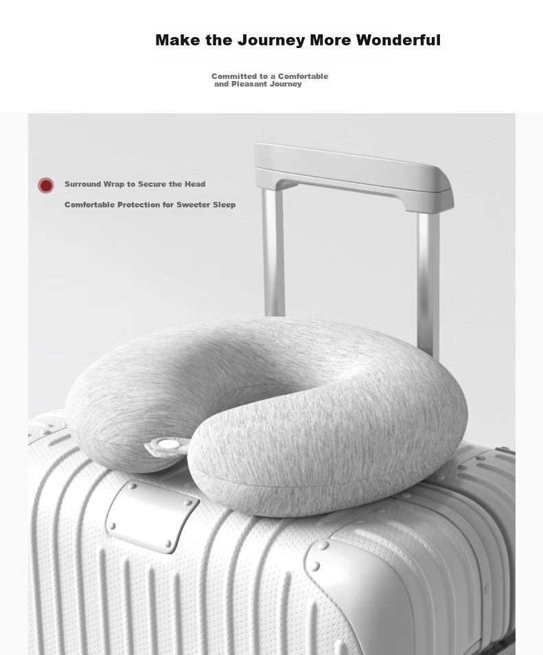 MUJI Workshop U-Shaped Neck Pillow Travel Nap Pillow Portable Cervical Support Cushion 5