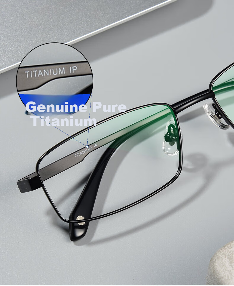 Chuangguo Japan Daiming High-End Pure Titanium Men's Reading Glasses HD Genuine Blue Light Blocking Top Ranked Brand 8
