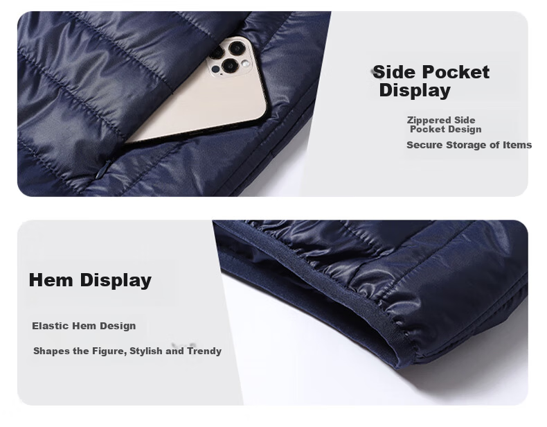 Miiow Men's Cotton Jacket Autumn Winter Stand Collar Lightweight Warm Outdoor Sports Casual Loose Fit Black 2XL 8