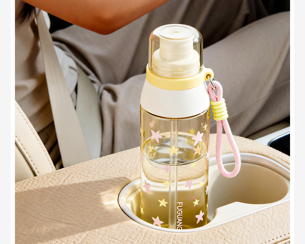 Fuguang Plastic PPSU Water Bottle Children's Student Portable Sports Tea Cup White Blue 580ML 17
