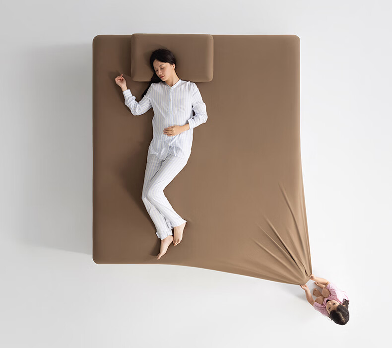 Meiduo Jia Parent-Child Fitted Sheet Matching Pillowcase Seamless Underwear-Grade Antibacterial Pillowcase 40x68cm 1 Piece Tranquil Brown 8