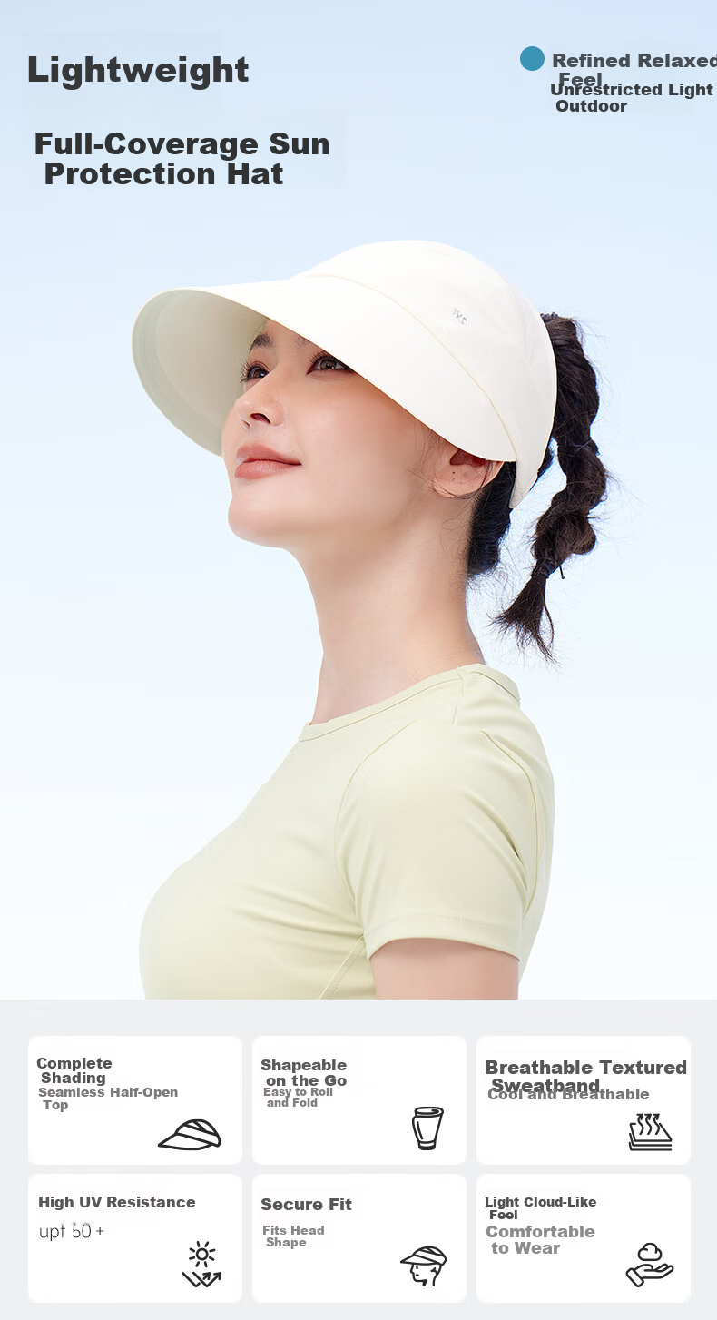VVC Sun Hat for Women, Summer Wide Brim UV Protection Sun Hat, Ponytail-Friendly Fisherman Sun Hat for Travel, Ice Mist Pink 1