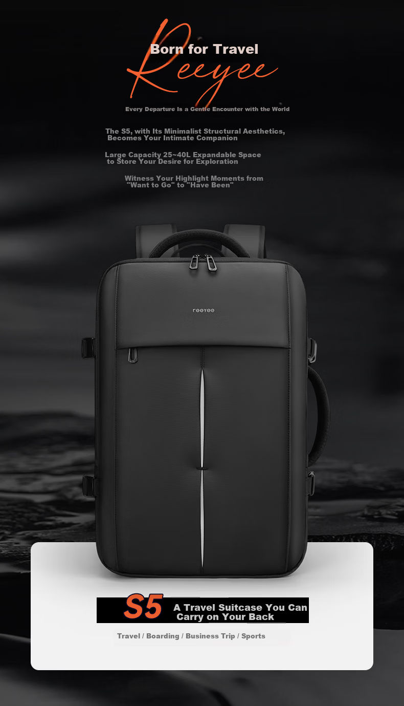 REEYEE Men's Multifunctional Large Capacity Travel Backpack 3