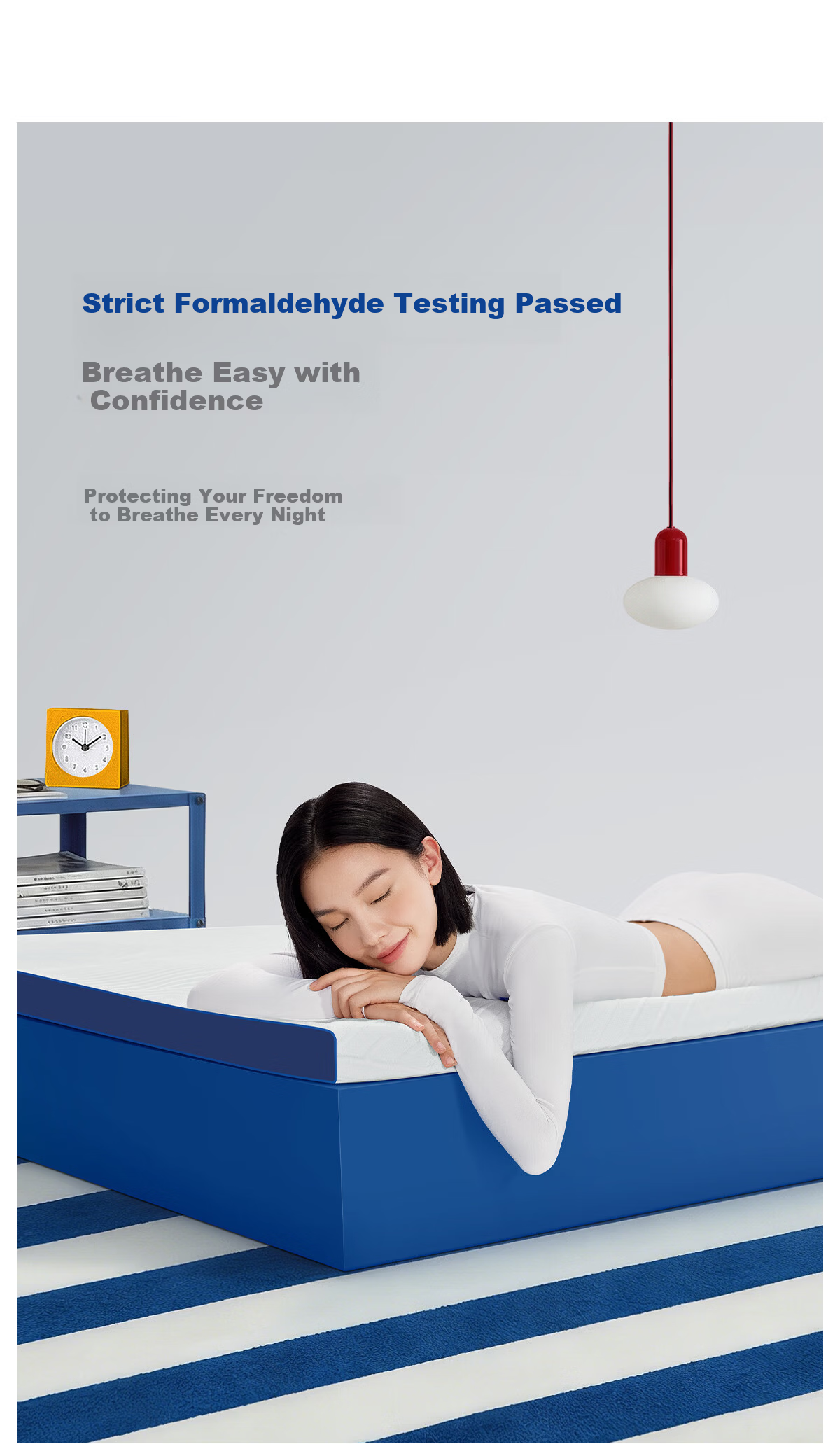 MLILY Fast Charging Air Memory Foam Student Dorm Mattress Thin Tatami Bed Pad 1.5x1.9m for Rental and Home Use 16