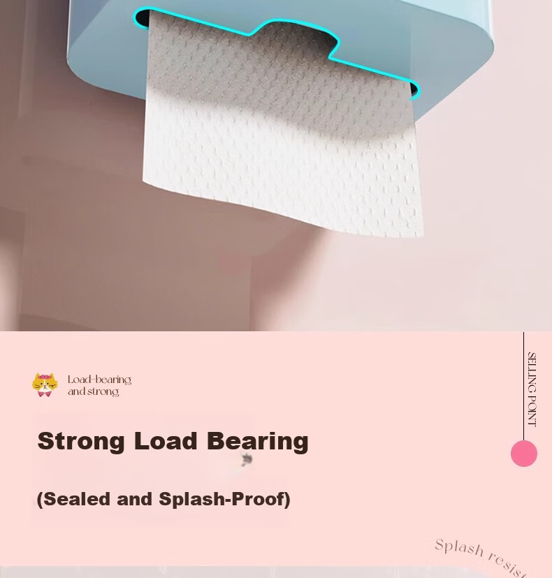 Fanyejia Hanging Cabinet Tissue Box, Face Towel Storage Box, Wall-Mounted Storage Rack, Inverted Box, Mirror Cabinet Under-Drawer Tissue Box, Bathroom Hanging Box 6
