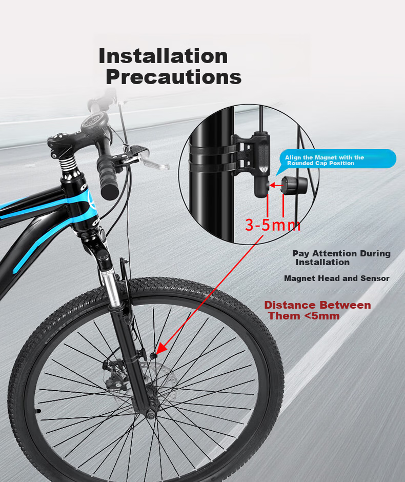 Bond Fujida Bicycle Smart Speedometer Mountain Bike Universal Speed Test Mileage Measurement Cycling Accessories Equipment 5