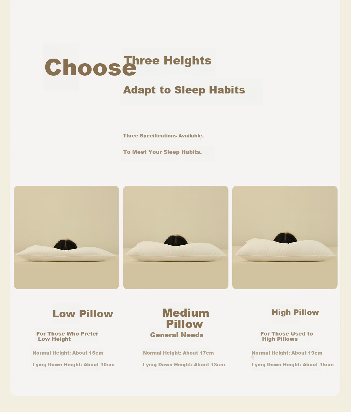 MIDO HOUSE Mingdu Soft And Slow Rebound Hotel Pillow, All-Cotton Pillow Core, Neck Support, Single Pack, Low Pillow, 48*74cm 9