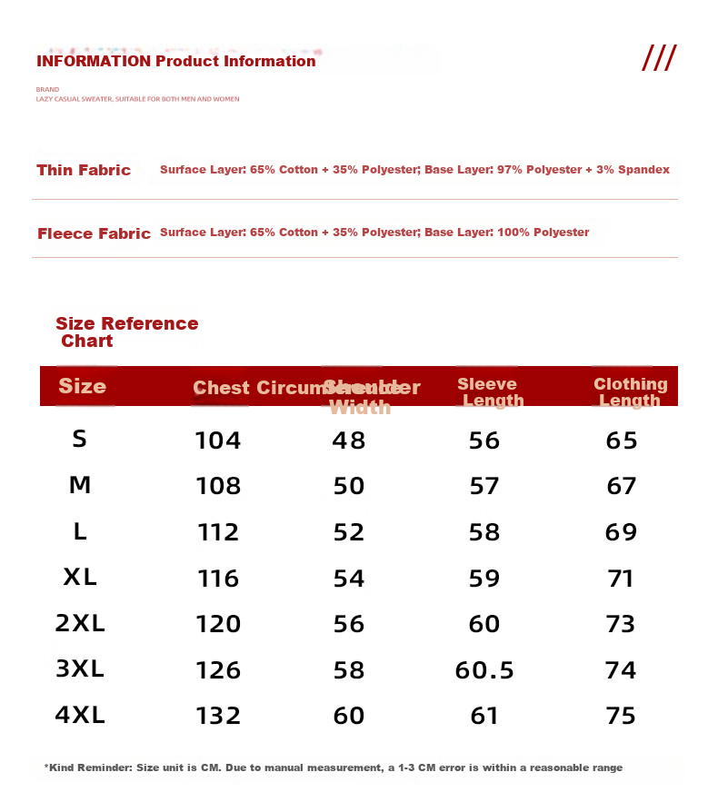 Jeanswest Men's Hooded Sweatshirt Autumn Winter Year of the Horse Red Couple Long Sleeve New Year Jacket 7