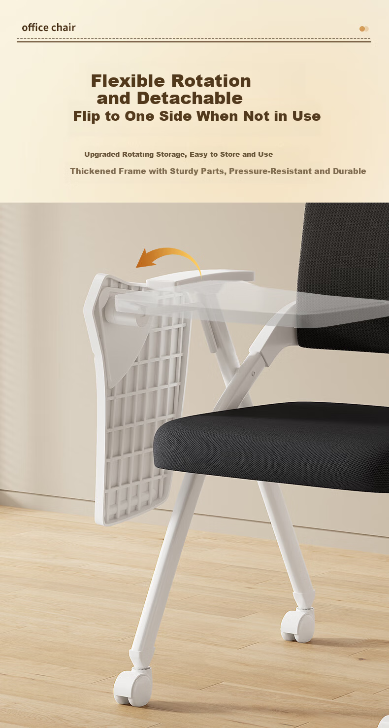 Chibilun Office Chair Conference Chair Staff Training Chair Computer Chair Writing Study Chair Multifunctional Folding Chair 11