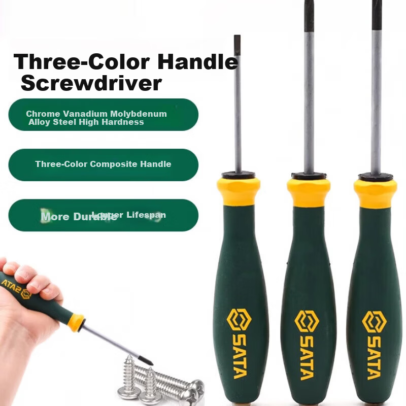 SATA 63610 G Series Dual-Color Handle Phillips Screwdriver #0 x 150MM