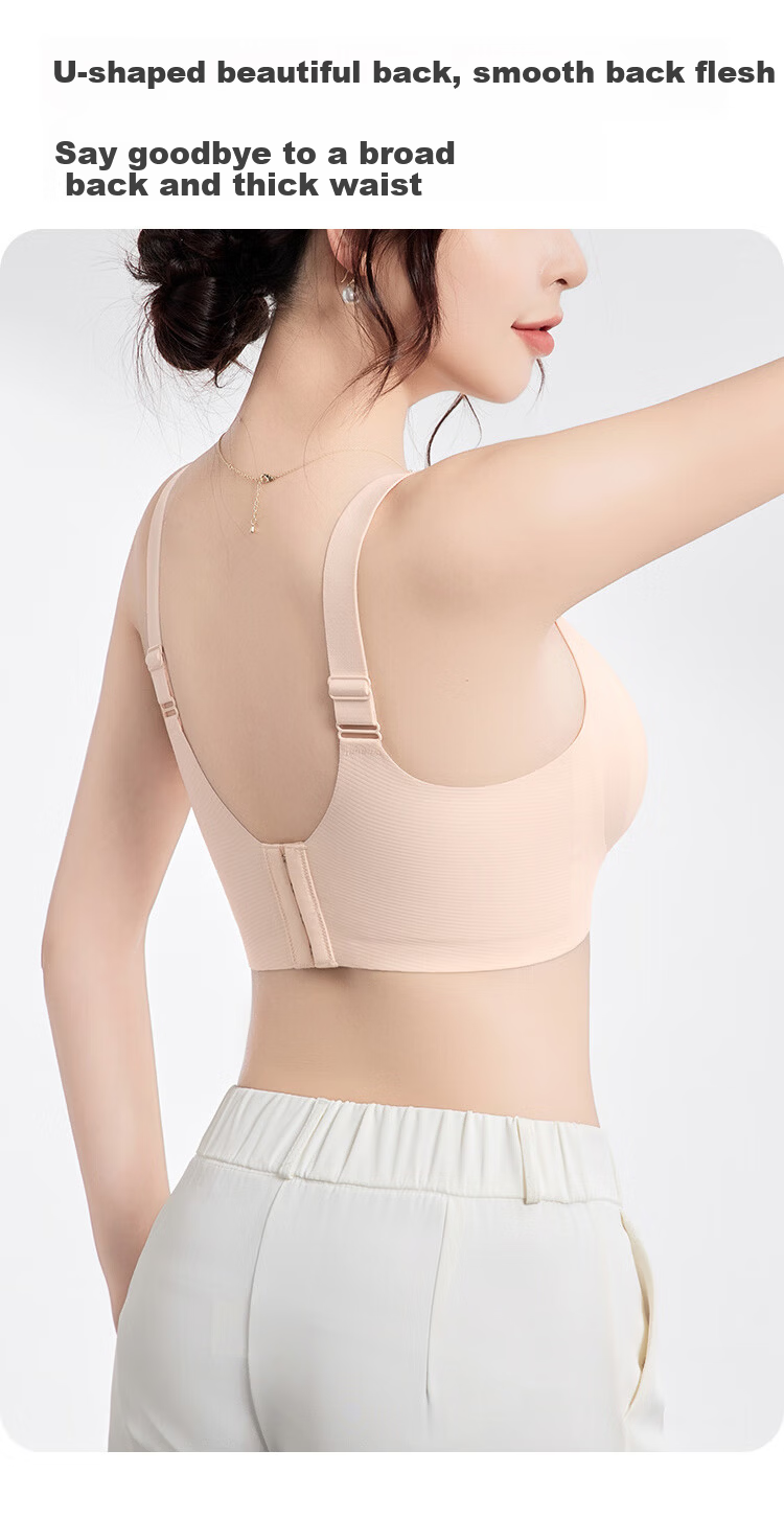 GRACEWELL Seamless Large Bust Minimizing Bra for Women, Lift and Gather, Anti-Sagging, Side Support, Wireless Sports Bra 9