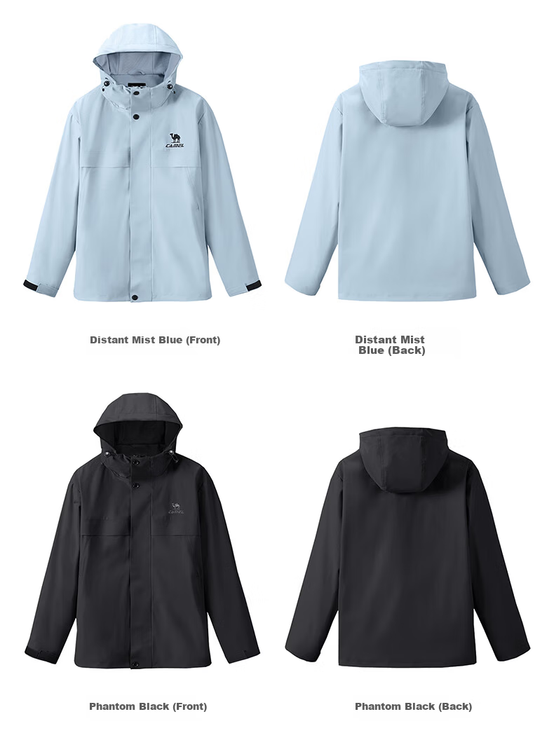 CAMEL All-Terrain Jacket Unisex Windproof Waterproof Outdoor Coat J35CW1L0032 Dazzling Red M 28