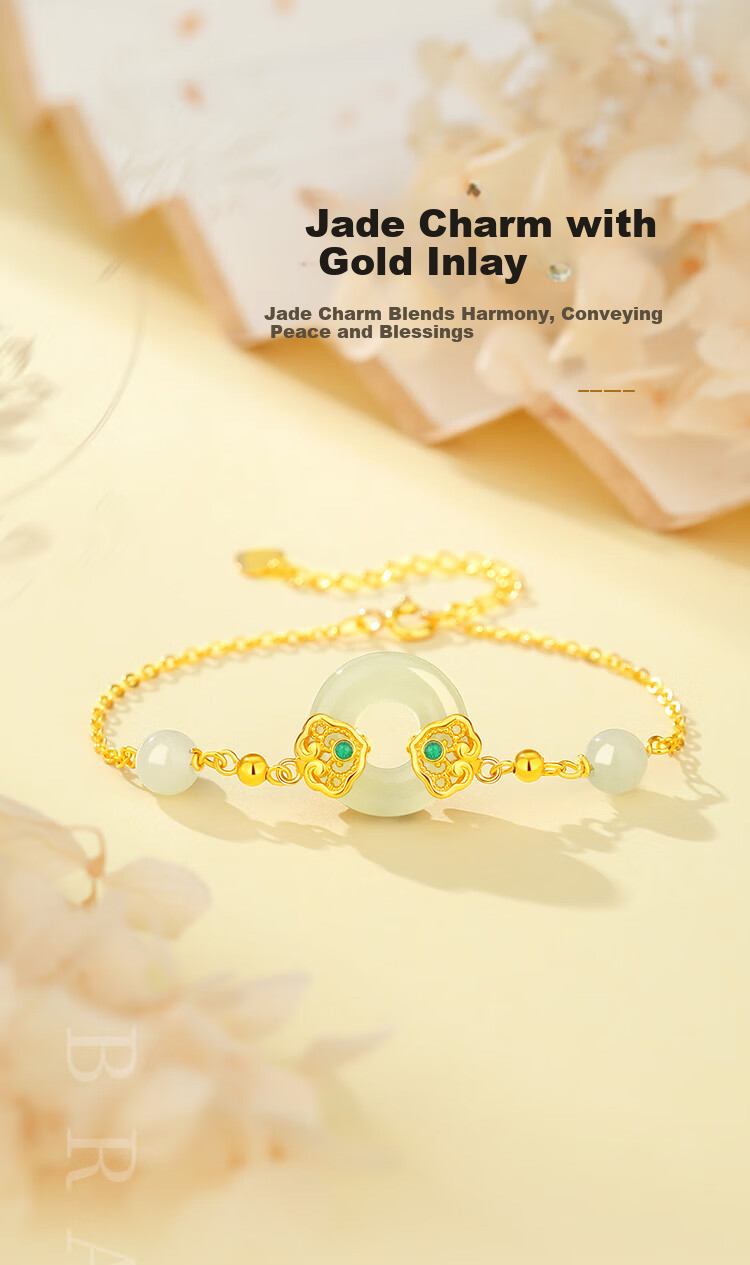 Sino Gem Ruyi Peace Silver Bracelet for Women Luxury High-End Birthday Gift Elegant Jewelry for Wife Mom Girlfriend 3
