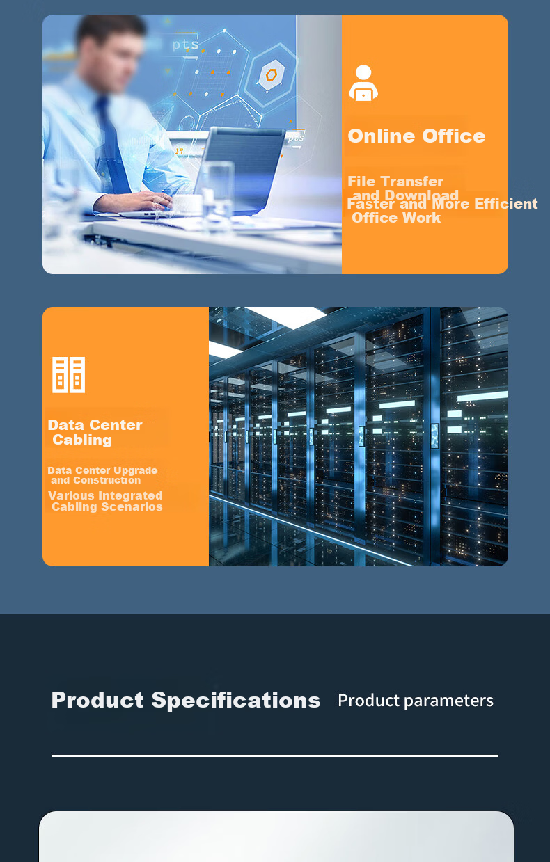 Zhongtian Hengke Cat5e UTP Indoor 4-Pair Twisted Pair Network Cable Box 0.51mm Diameter 305m Gray ZT-H5305 7