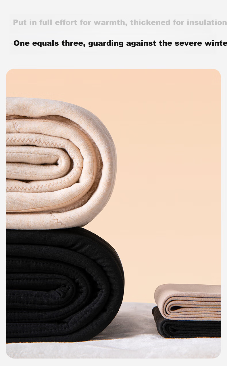 Afandi 100% Wool Cotton Pants Women's Fleece Thickened Winter High Waist Extra Thick Cold Resistant Warm Pants for Northeast Minus 40 Degrees 11