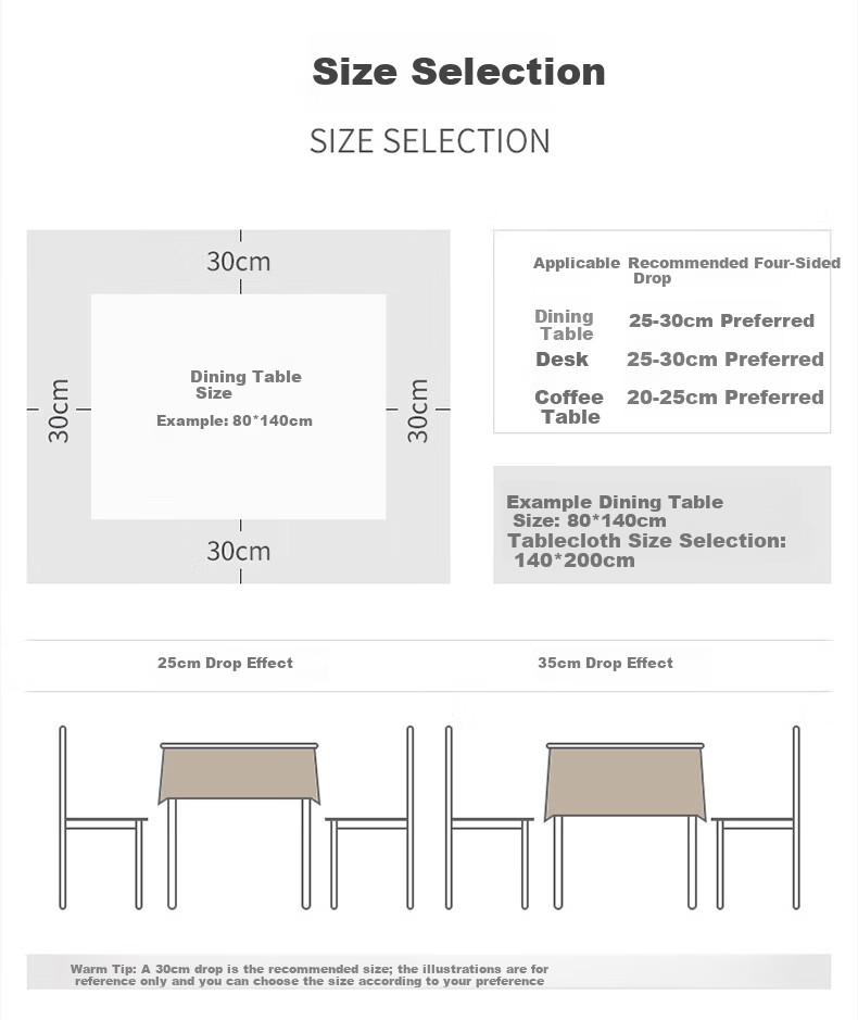 MUJI TPU Waterproof and Heat-Resistant Solid Color Tablecloth Rectangular Desk Cover 90x140cm Off-White 8