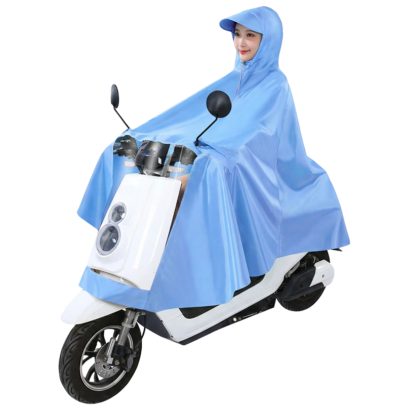 Sunra Electric Scooter Raincoat Waterproof Thickened Large Rain Poncho for Electric Vehicles