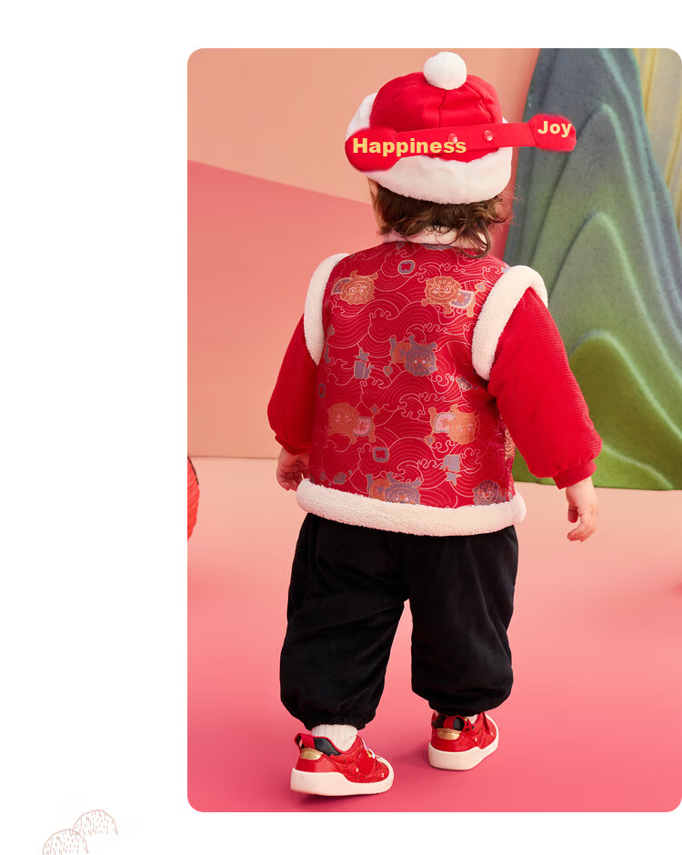 BALABALA Kids Children's Clothing Baby Outfit Infant First Birthday Dress 2025 New Year Celebration Clothes 209125104201 7