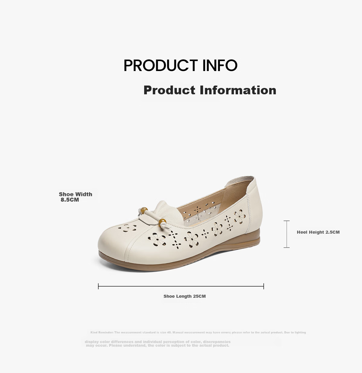RED DRAGONFLY Women's Mom Shoes, Size 26, Genuine Leather Soft-Soled Middle-Aged And Elderly Shoes, Hollow Leather Shoes WJB16816, Black, Size 35 6