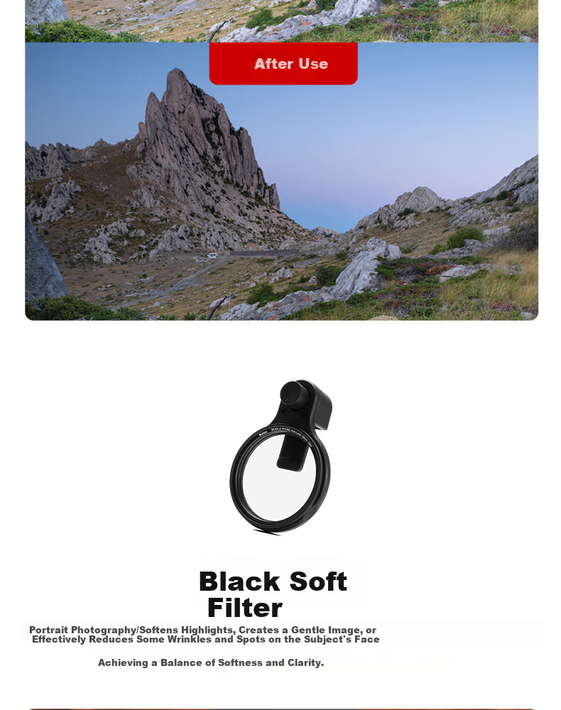 Kase Magnetic Polarizing Filter CPL Polarizer with Phone Clip Set for Landscape, River, Museum, Street Photography, Travel Photography Filter Kit 12